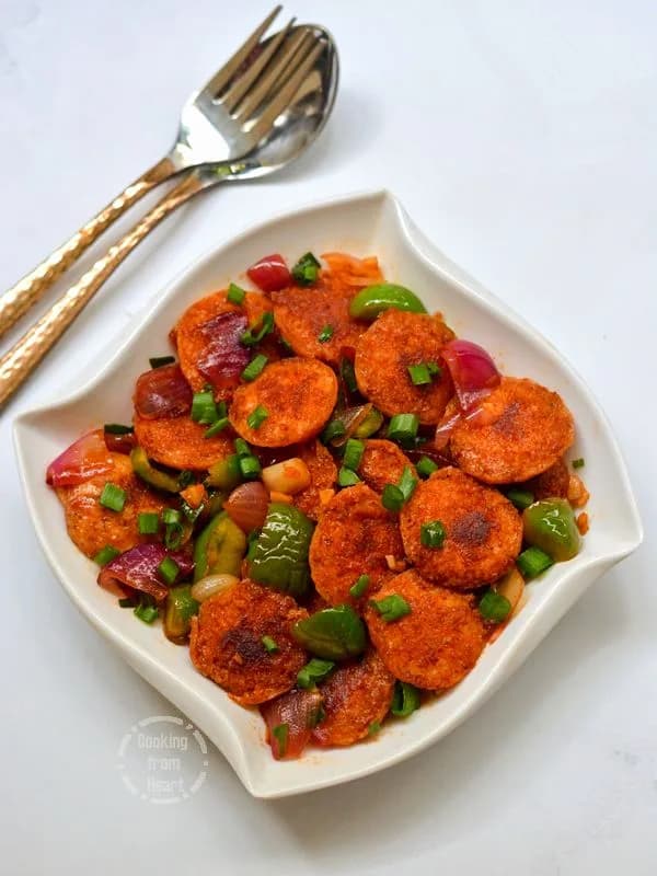 Chilli Fried Button Idli