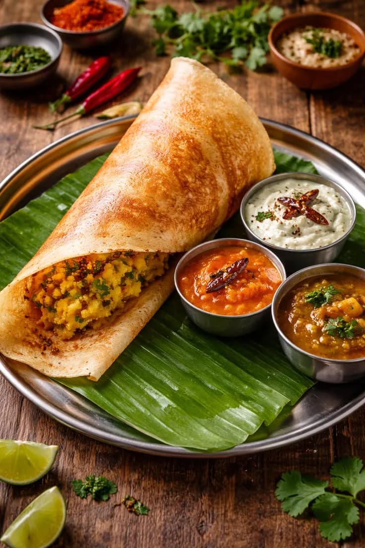 Gun Powder Masala Dosa